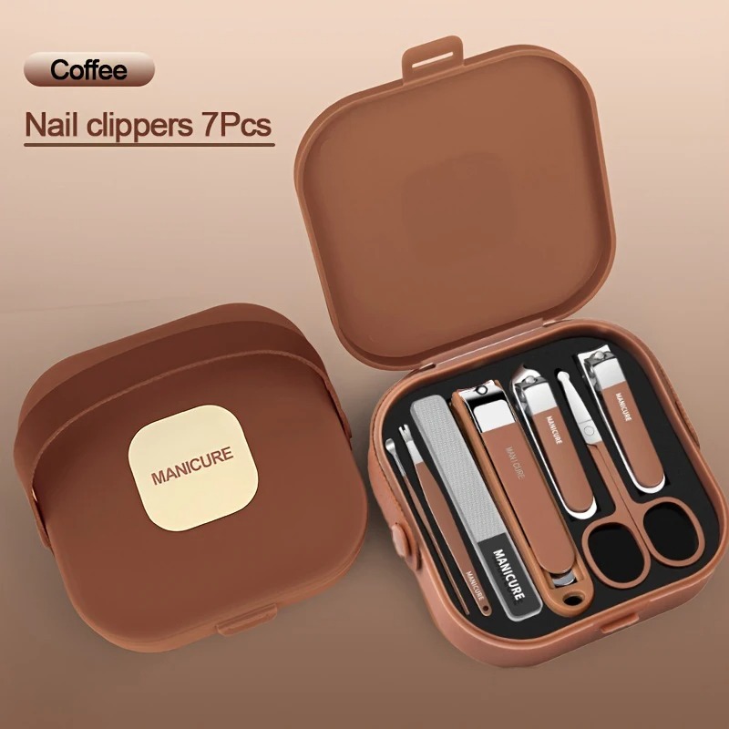 Anti-Splash Nail Clipper Set-(7 PCS)